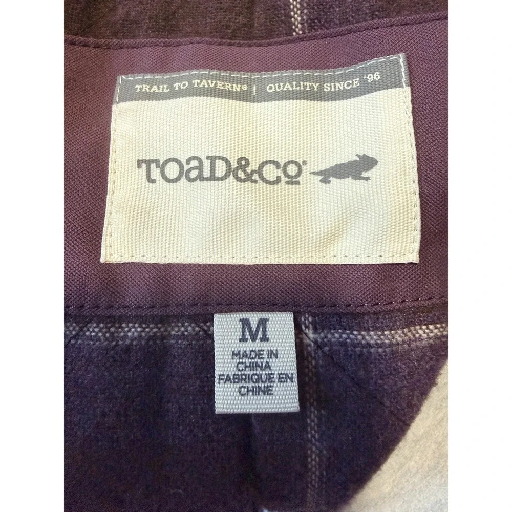 TOAD & CO - Women's Kenai Trucker Jacket - Sherpa Collar Flannel Lined - Medium